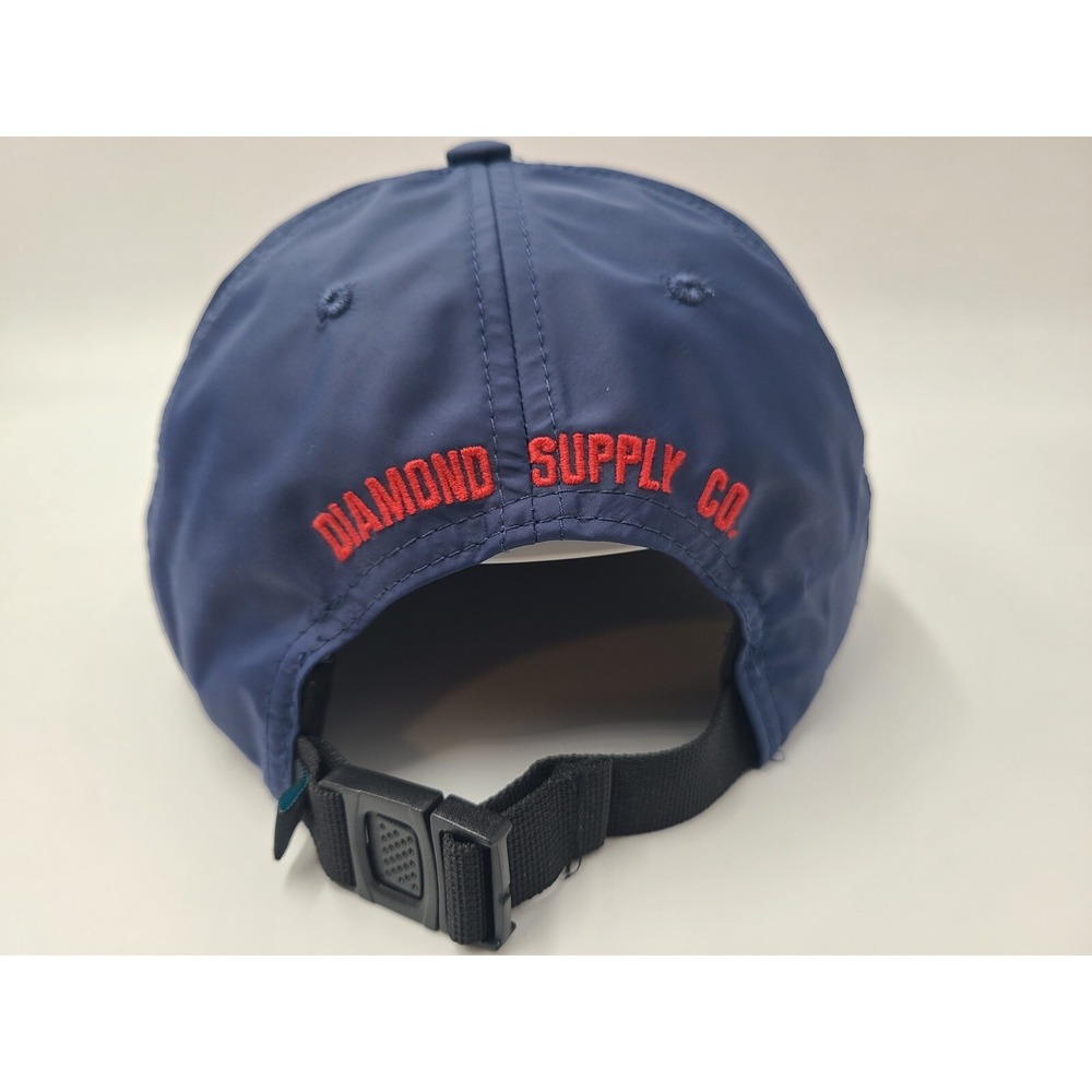Diamond Supply Co Company Nylon Snap Adjustable Hat Cap Skate Men Women Blue Red - Picture 7 of 12
